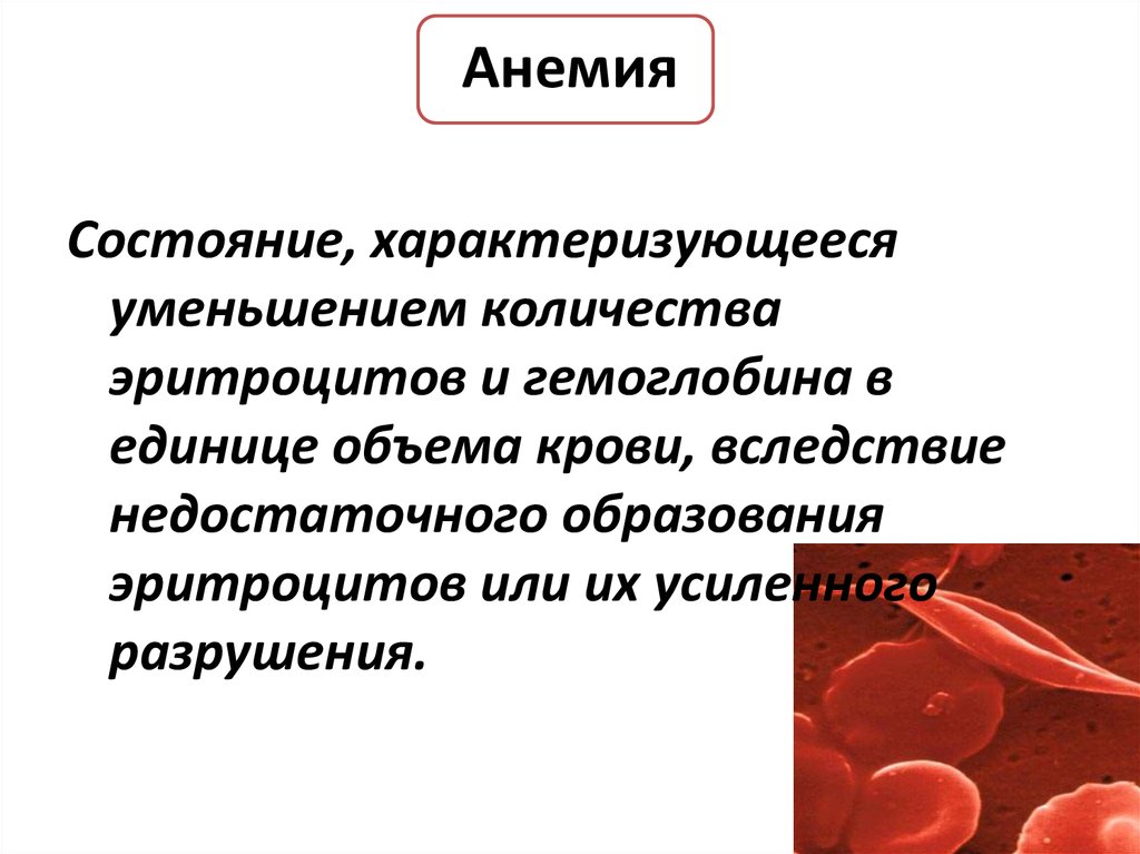 К анемии может привести недостаток
