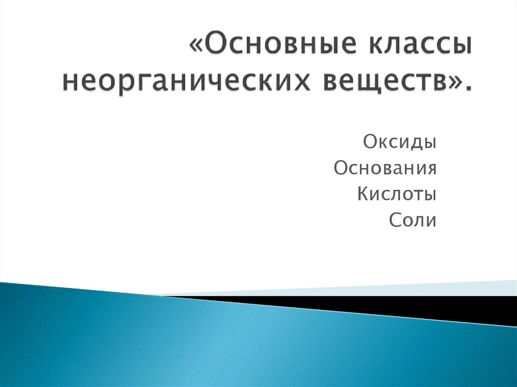 Основные классы презентаций