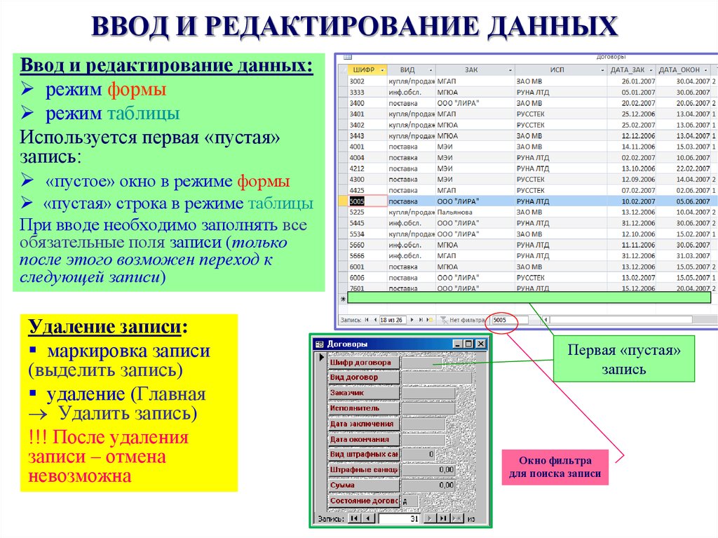 Редактор баз данных. Типы данных в excel.ввод и редактирование данных. Ввод и редактирование данных типы данных Форматы ячеек. Ввод и редактирование данных в excel 2013. Приемы ввода и редактирования данных.