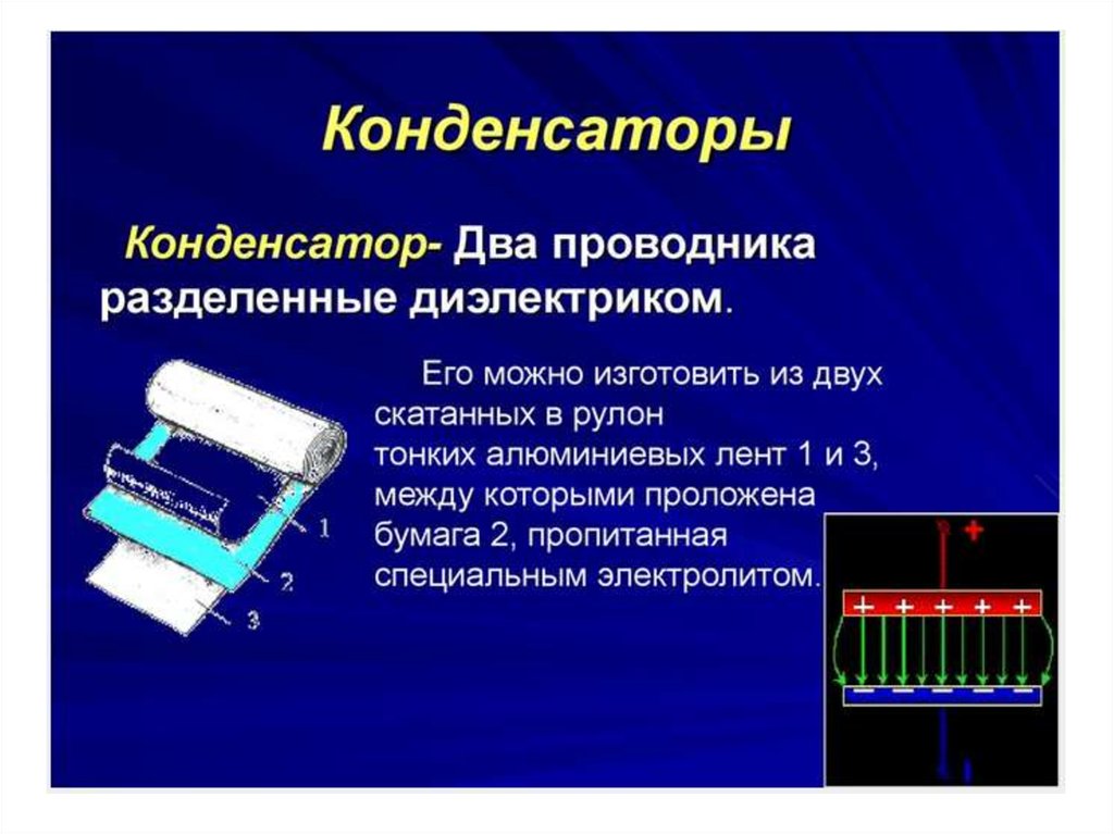 Конденсатор 8 класс презентация