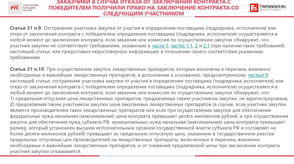 Образец отказа от заключения контракта по 44 фз образец