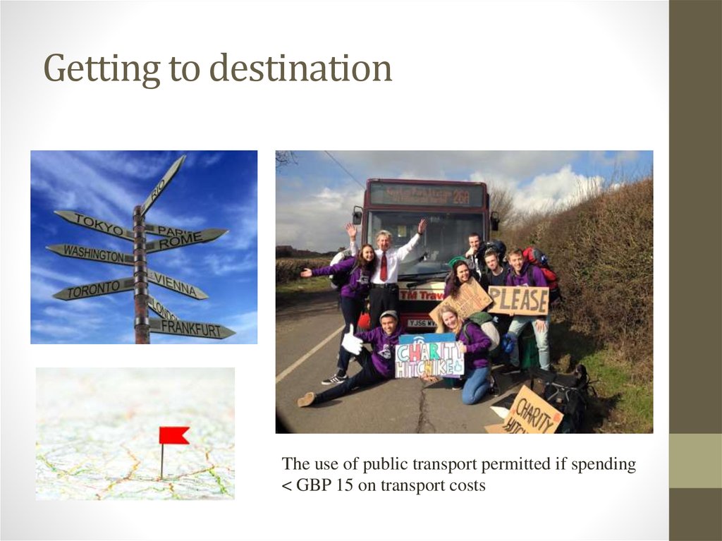 Getting to destination