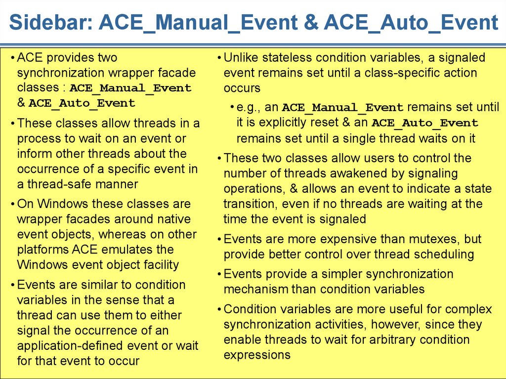Sidebar: ACE_Manual_Event & ACE_Auto_Event