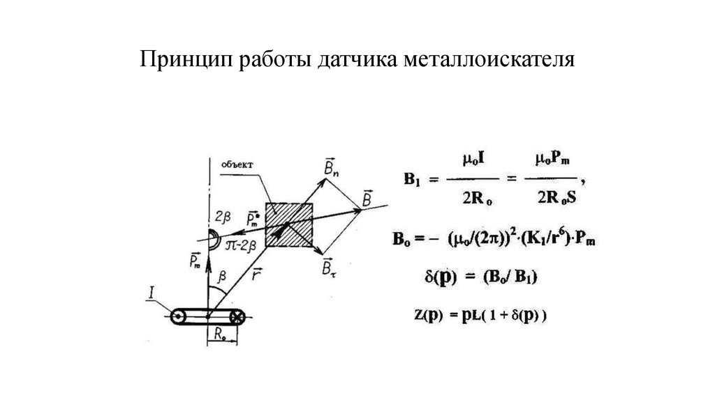 Принцип работы датчика металлоискателя