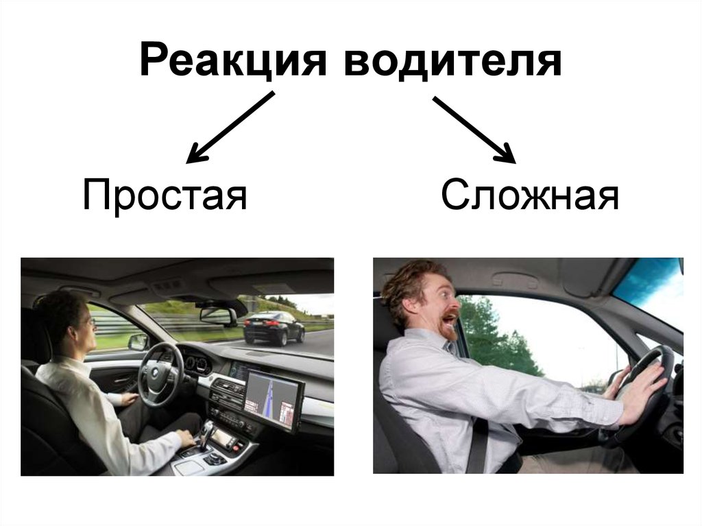 Оценка времени реакции водителя