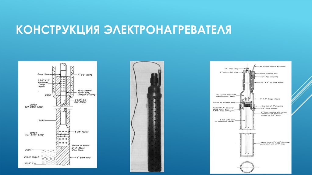 Конструкция электронагревателя