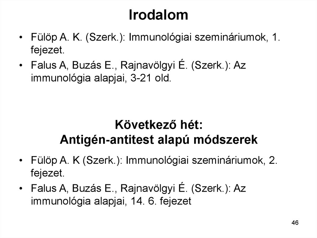 Irodalom