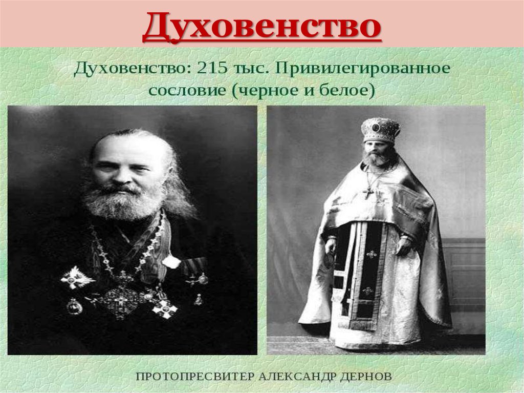 Духовенство. Представители духовенства. Черное и белое духовенство на Руси. Белое духовенство 17 века в России.