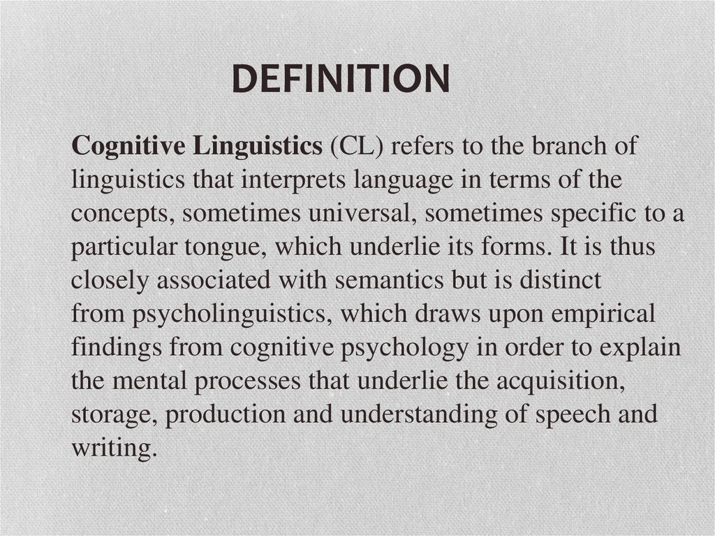 cognitive linguistics dissertation topics
