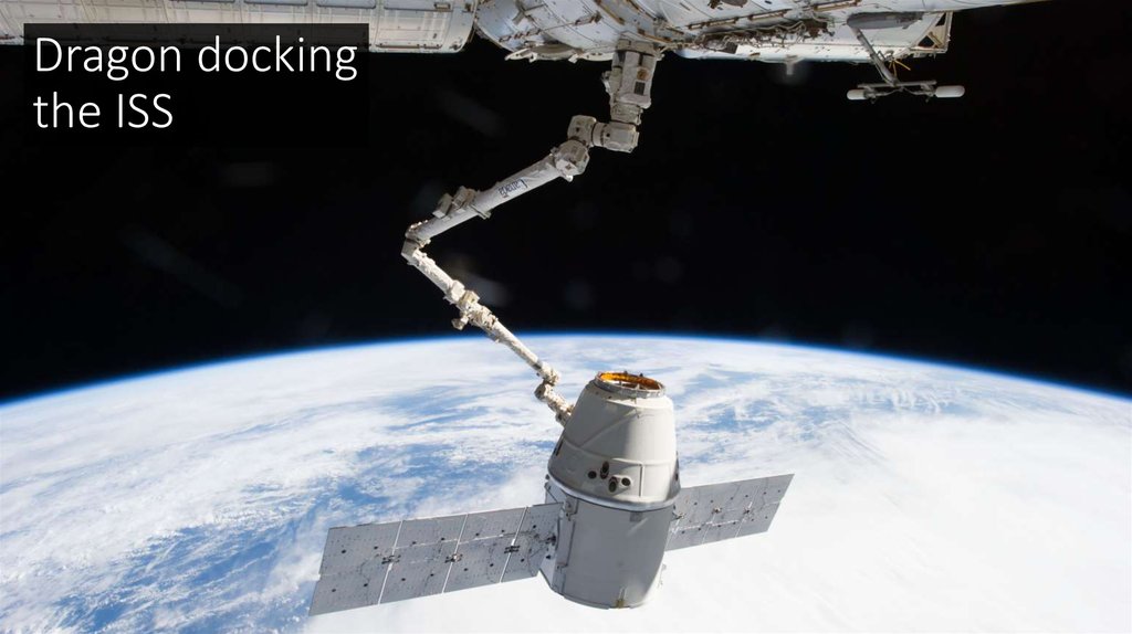 Dragon docking the ISS