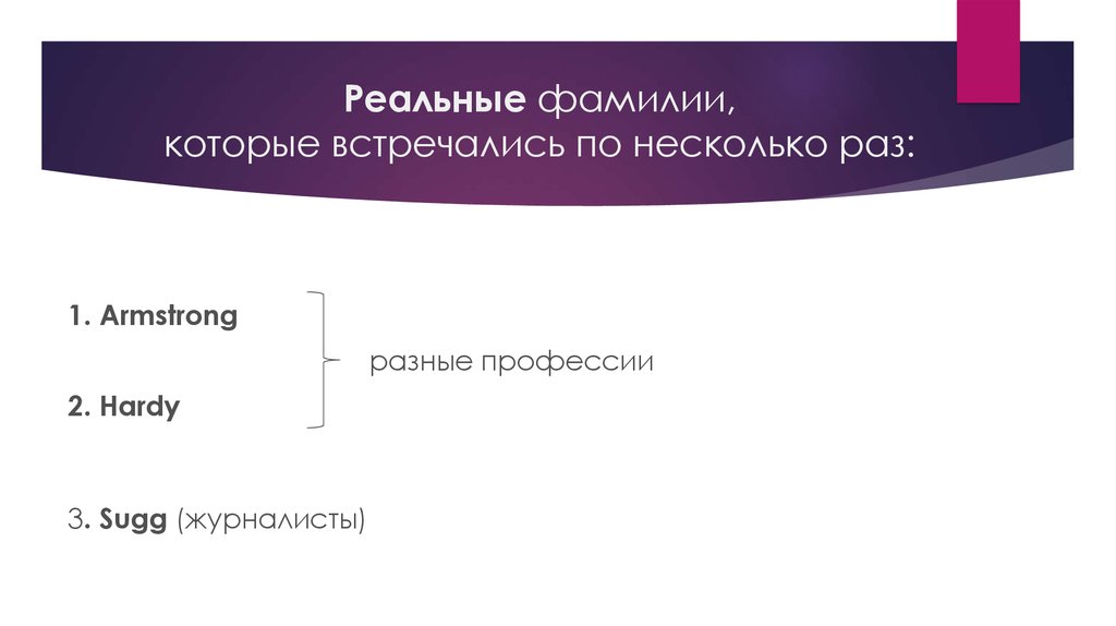 Реальные фамилии. Фамилии которые соответствуют профессии. Говорящие английские фамилии.