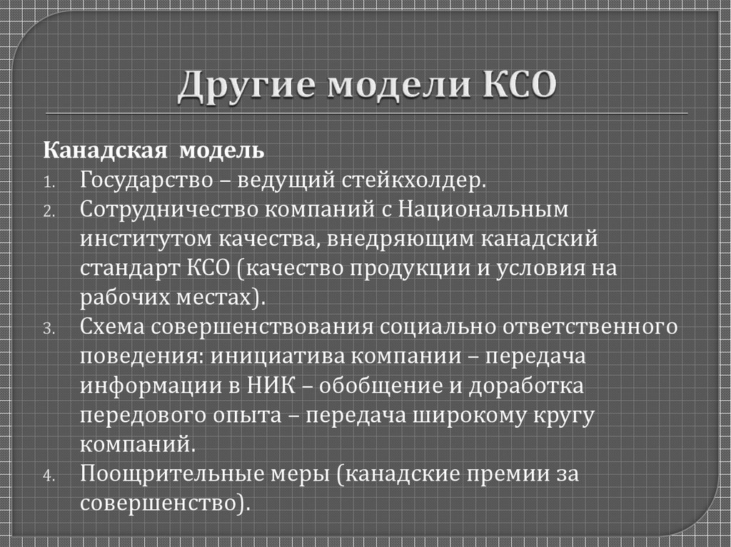 Презентация исламская модель ксо