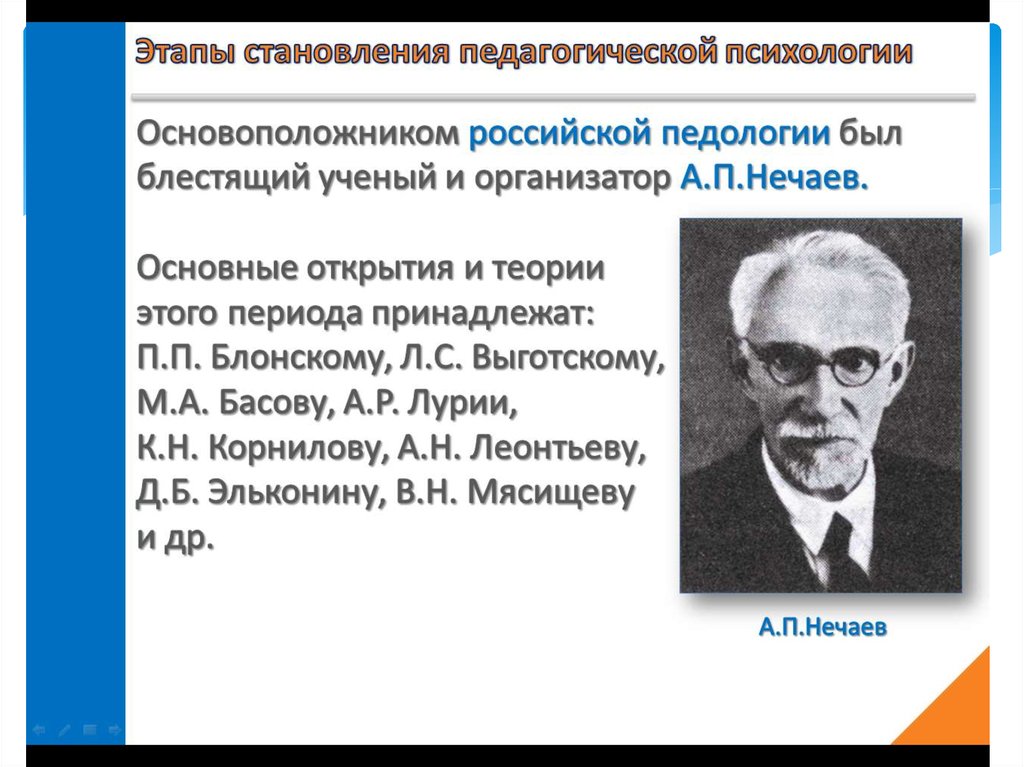 История педагогической психологии презентация