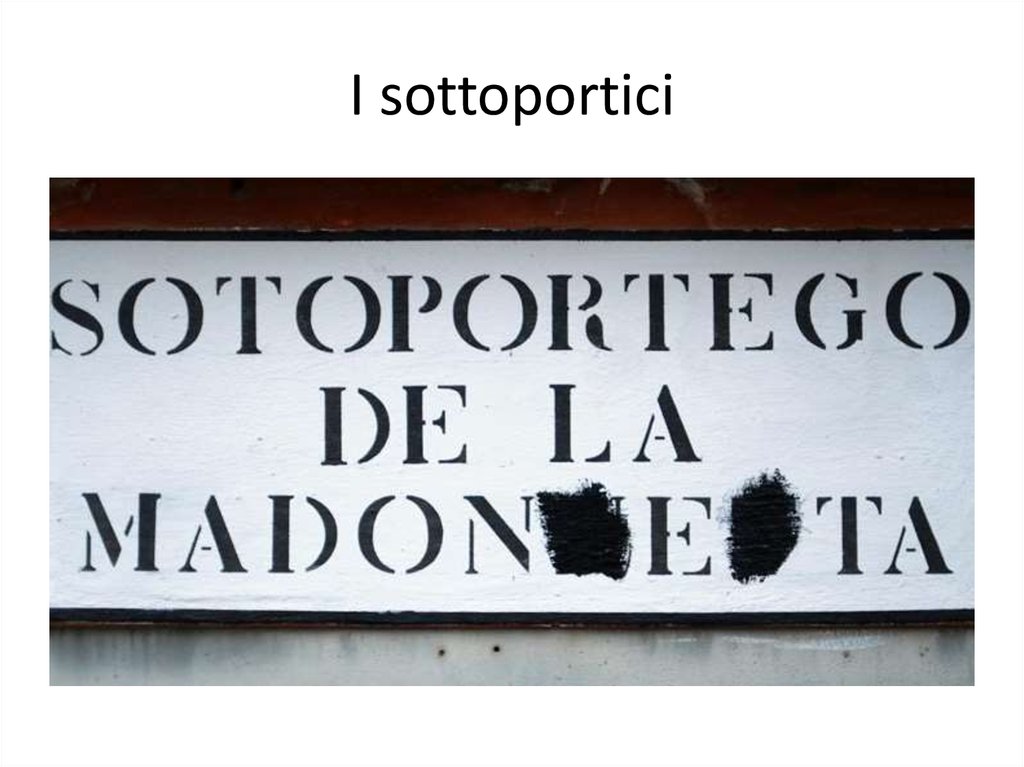 I sottoportici