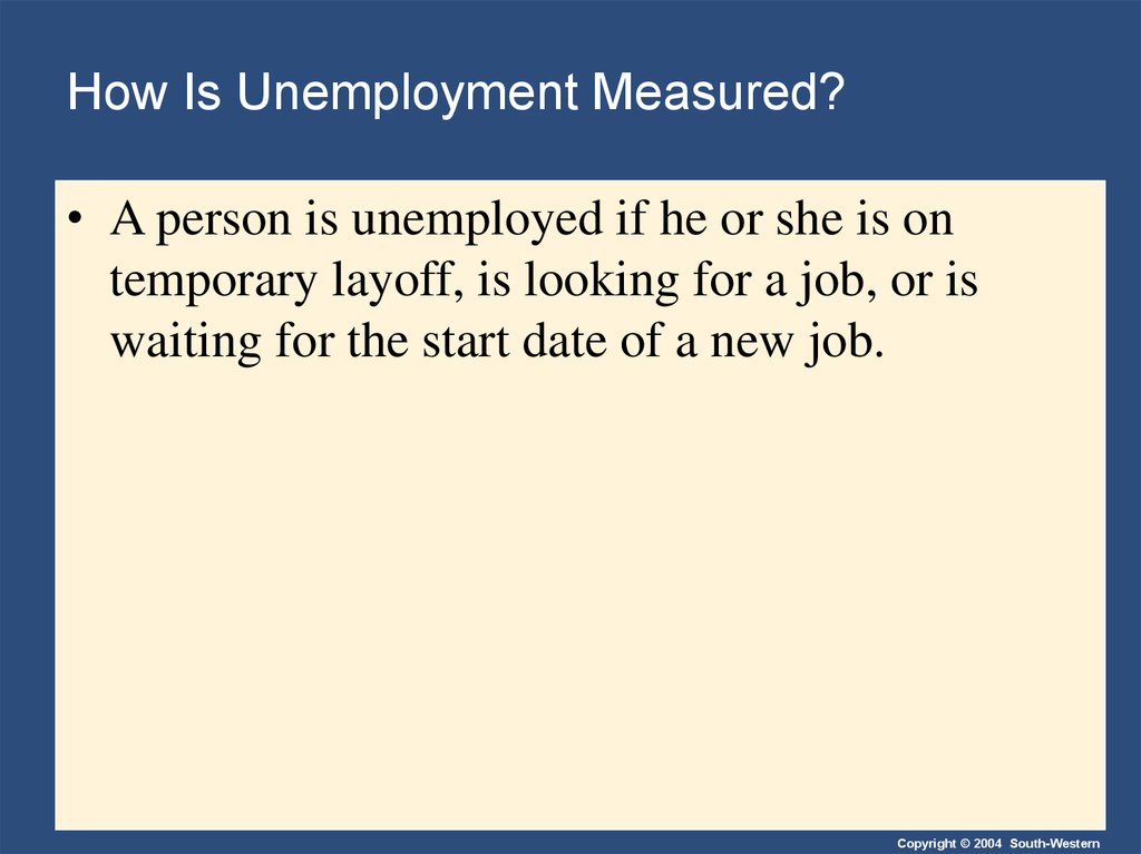 How Is Unemployment Measured?