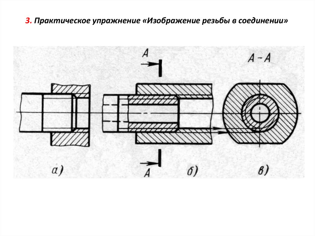 Чертежи резьбовых деталей. Соединение деталей болтом рк1. Втулка соединительная вала разъёмной штанги 10 шлицев-резьба. Разъемные соединения Инженерная Графика. Неразъемные соединения Инженерная Графика.