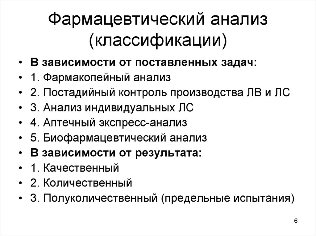 Классификации анализа. Задачи фармацевтического анализа. Методы фарм анализа. Виды фармацевтического анализа. Общие методы фармацевтического анализа.