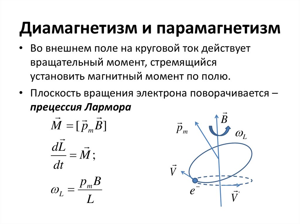 Магнитный момент тока