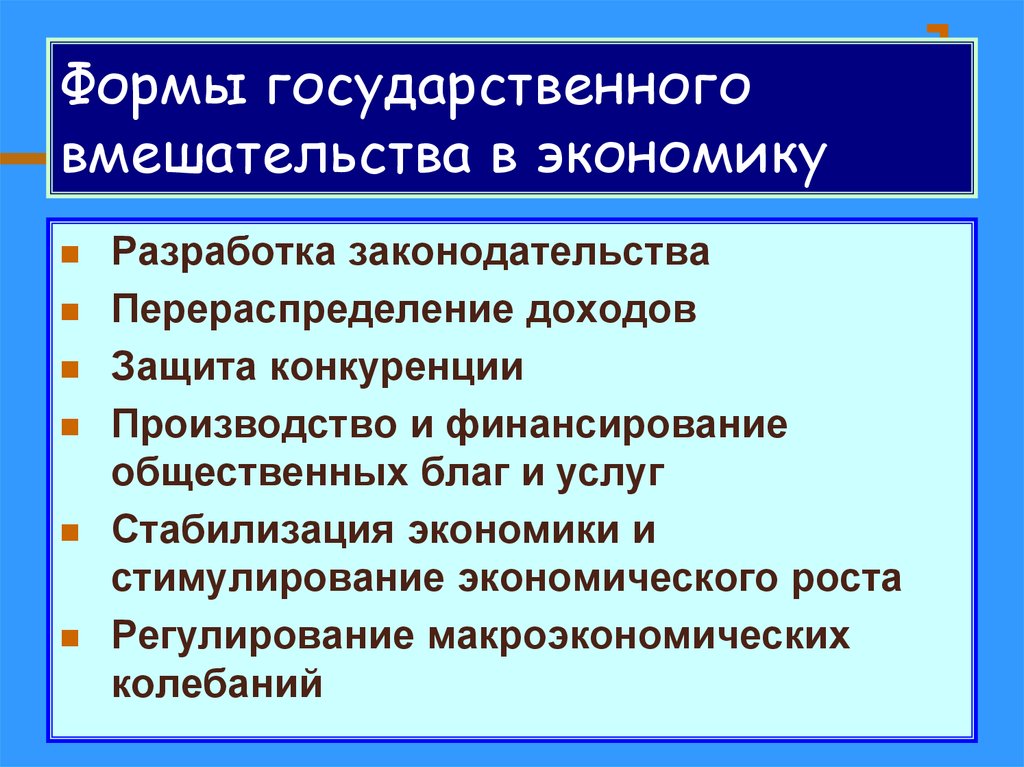 Необходимость экономики. Формы государственного вмешательства. Формы государственного вмешательства в экономику. Причины государственного вмешательства в экономику. Формы вмешательства государства в экономику.