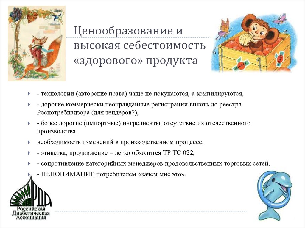 Ценообразование и высокая себестоимость «здорового» продукта