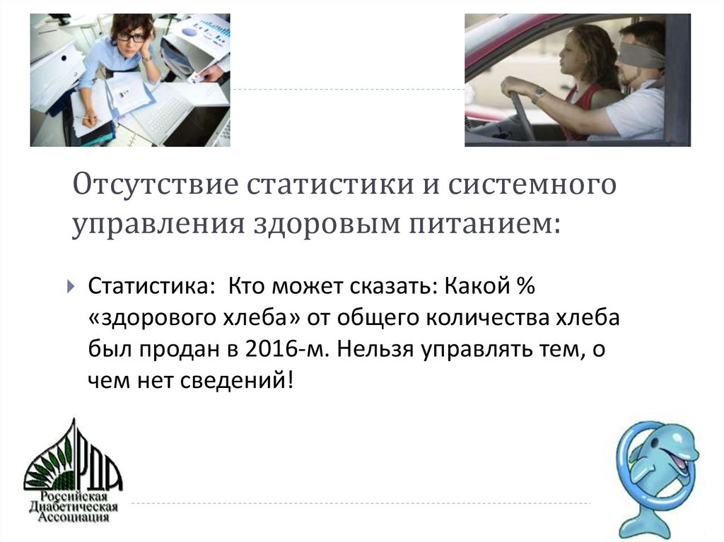 Отсутствие статистики и системного управления здоровым питанием: