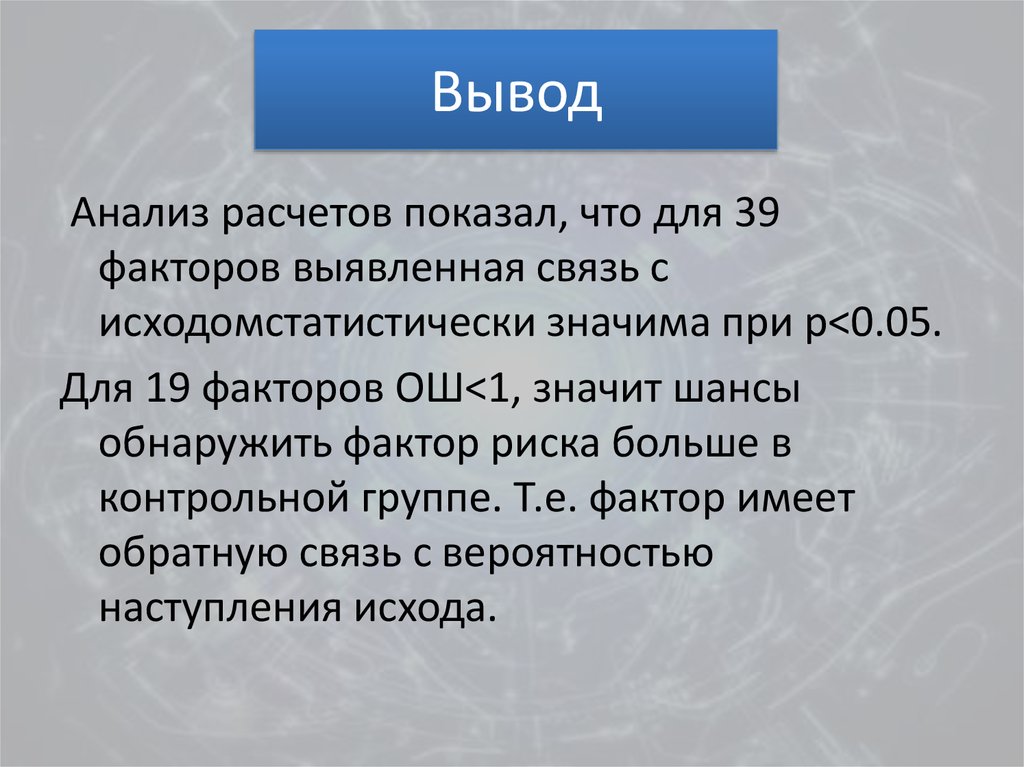Вывод