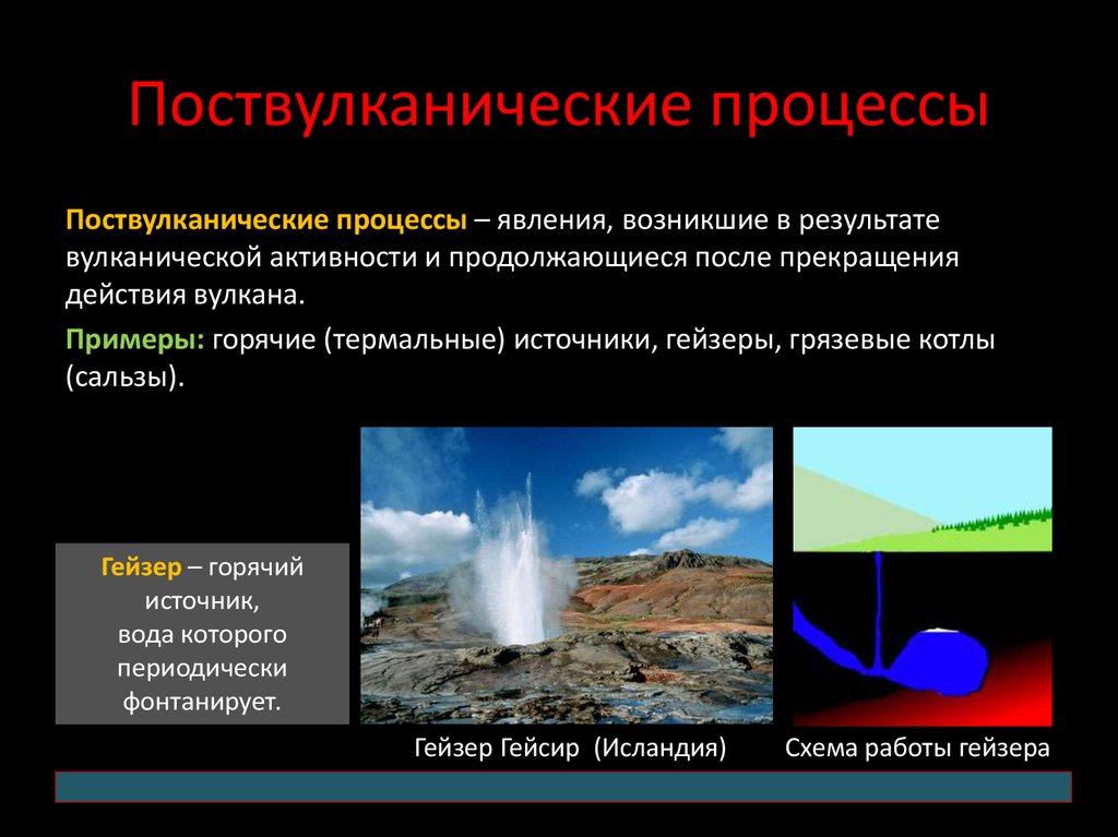 Процессы и явления. Поствулканические процессы. Поствулканряеские явления. Постмагматические процессы. Поствулканические явления Геология.