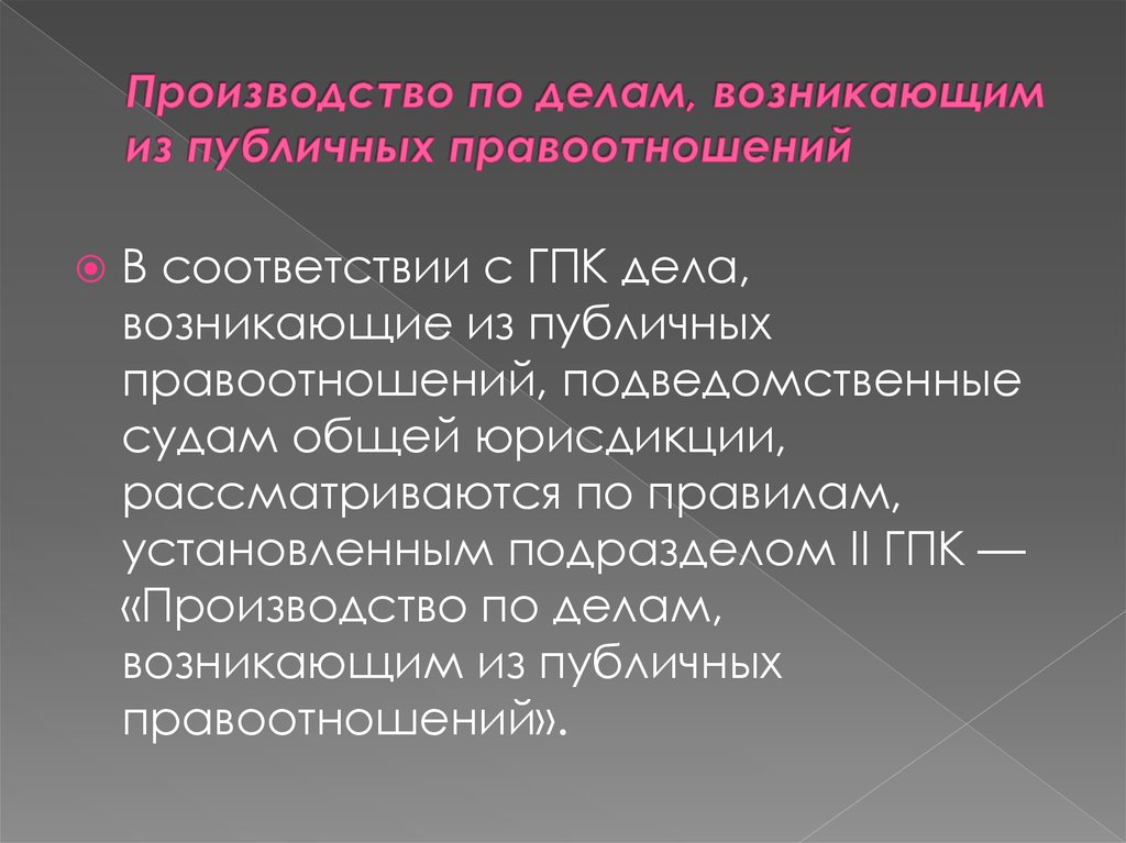 Характеристика дела. Производство по делам из публичных правоотношений. Дела возникающие из публичных правоотношений. По делам возникающим из публичных правоотношений. Производство по делам возникающим из публичных правоотношений.