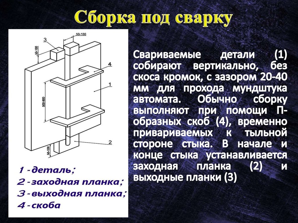 Сборка под сварку