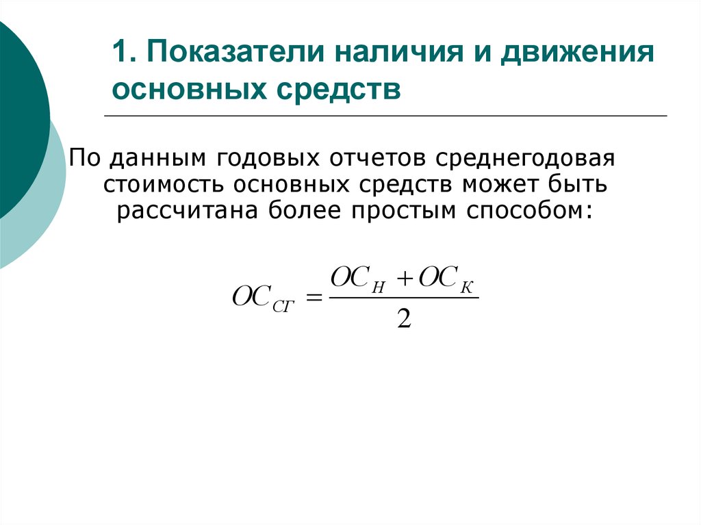 Как Посчитать Среднегодовую Стоимость Основных Фондов