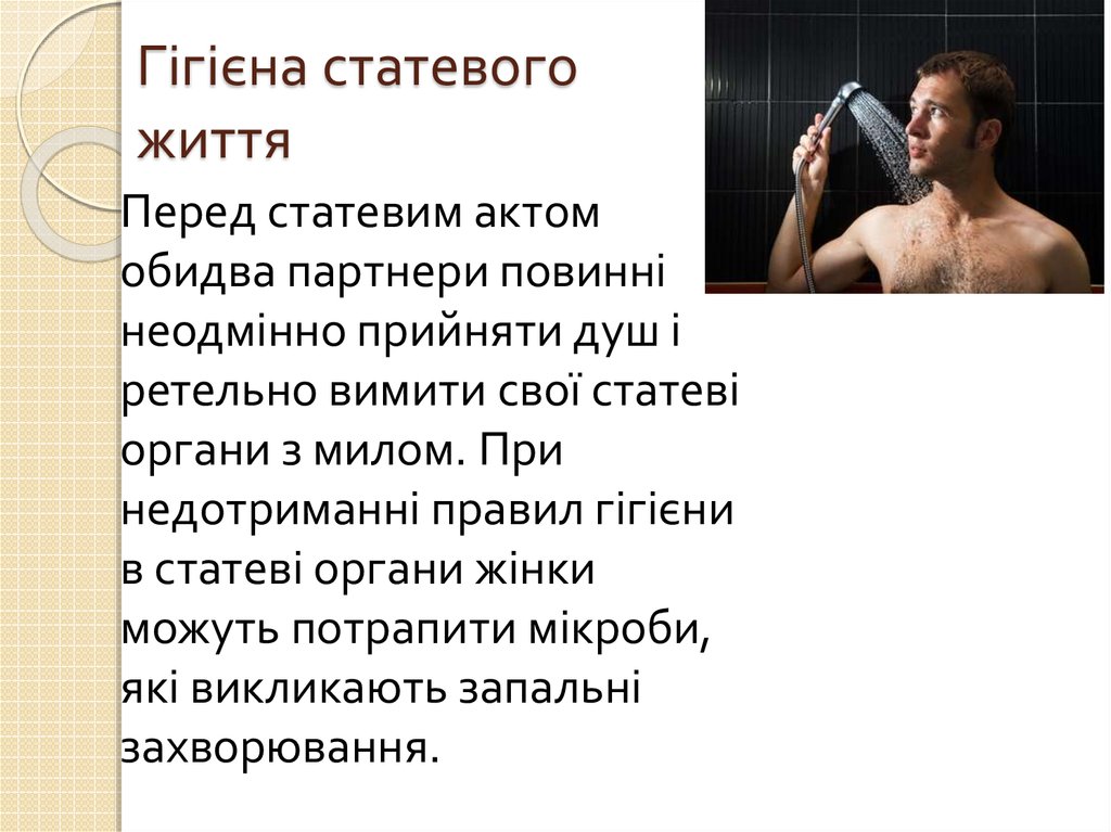 Гігієна статевого життя