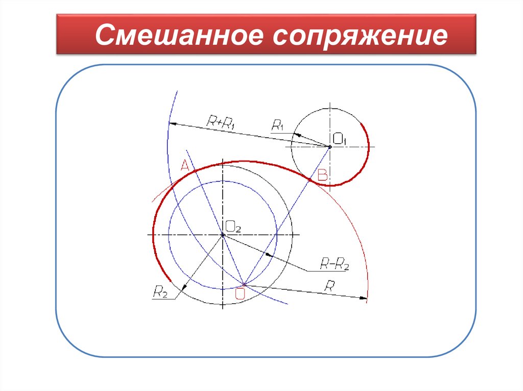 Точки сопряжения на чертеже