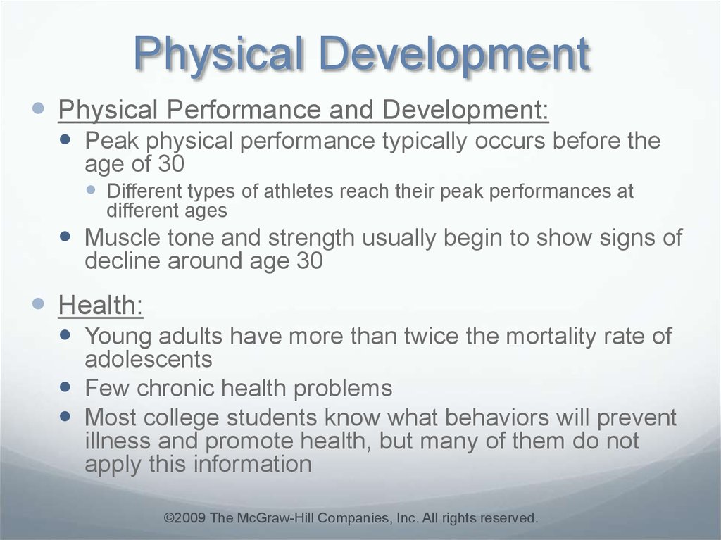 Cognitive development in outlet emerging adulthood