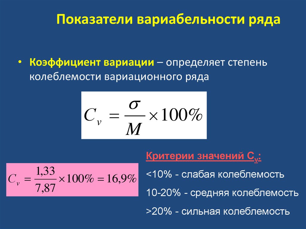 Определенный показатель. Степени разнообразия коэффициента вариации. Коэффициент вариабельности. Коэффициент вариации вариационного ряда. Коэффициент вариации измеряет колеблемость признака.