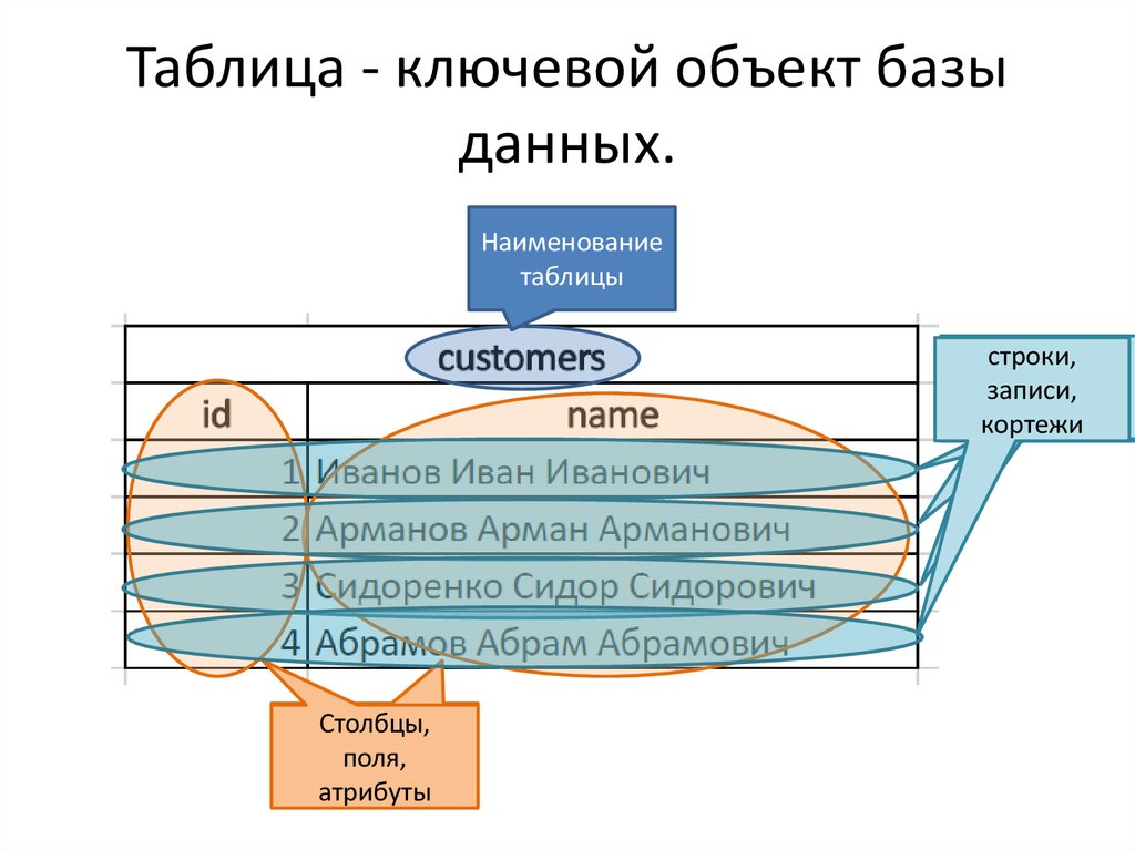 Объекты базы данных таблица. Теория баз данных. Введение в базы данных. Теория база данных презентация. Отдельный объект БД.