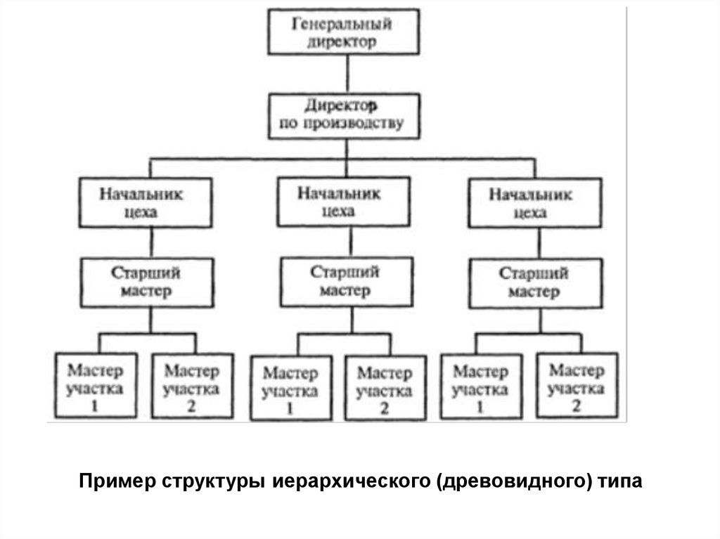 Иерархическая схема предприятия