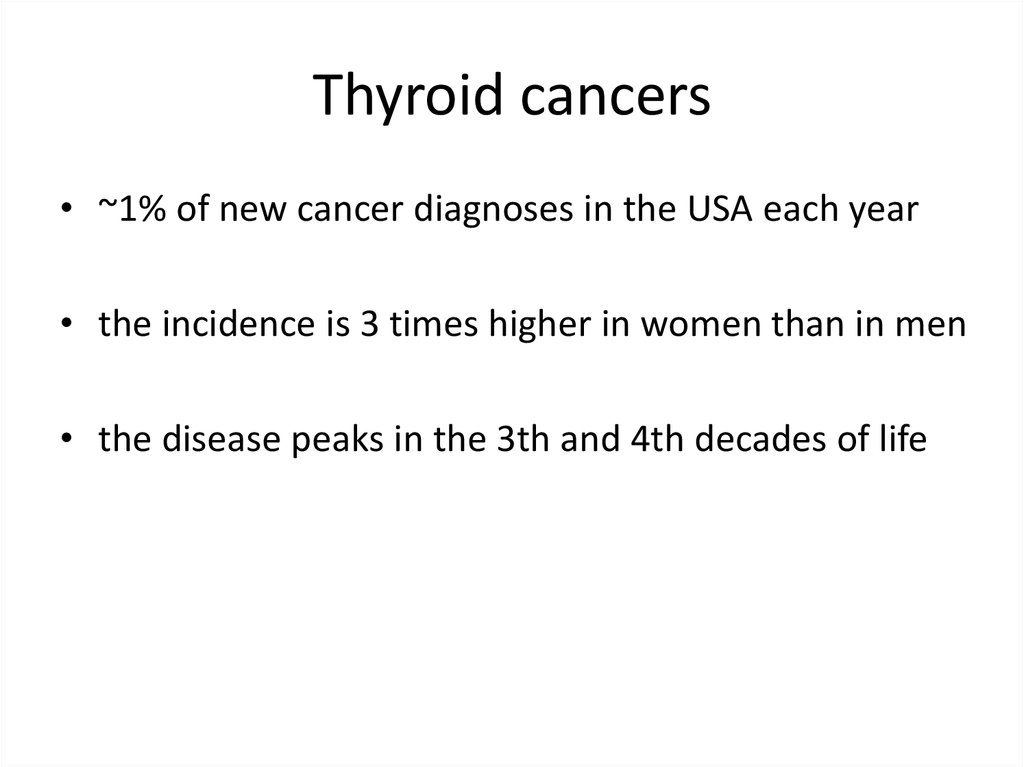 Thyroid cancers