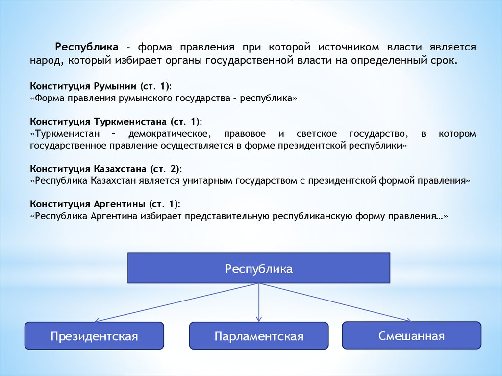 Правление румынии