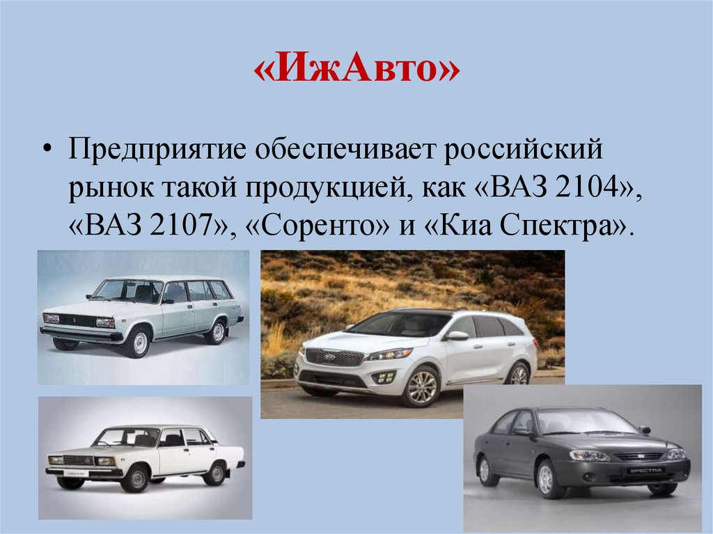 История автомобилестроения презентация