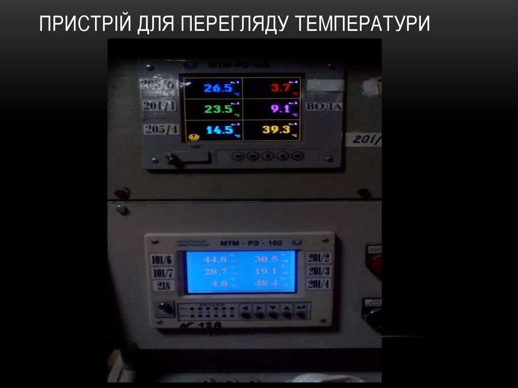 пристрій для перегляду температури