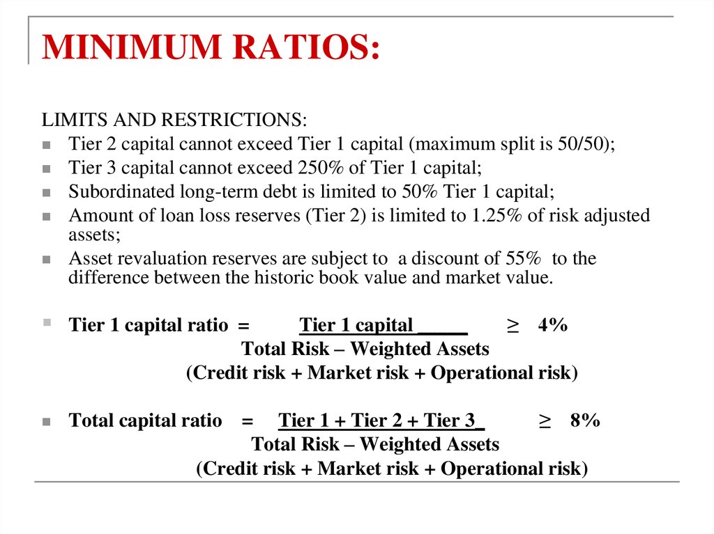 Capital adequacy: BASEL 2 and BASEL 3 - online presentation