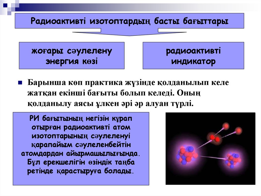 Радиоактивті изотоптар презентация