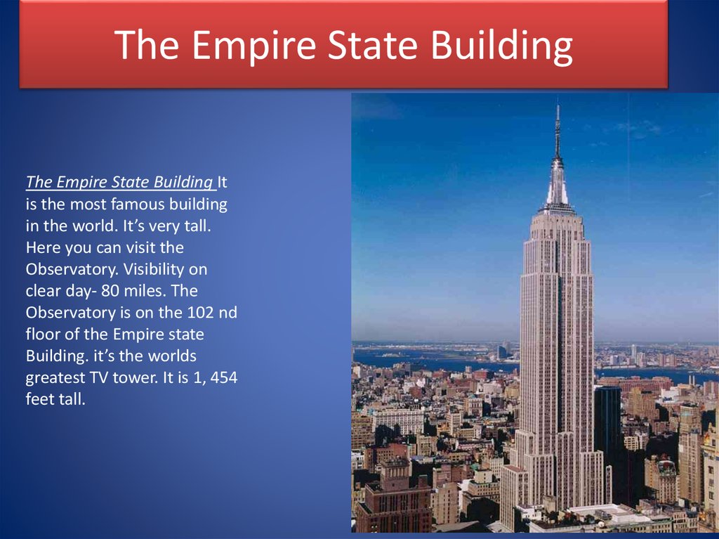 Церковь перевод на английский. Empire State building текст. Empire State building презентация. Empire State building схема. Famous buildings презентация.