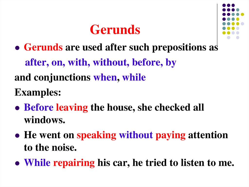 Use gerund. Gerund. Герундий (the Gerund). Use герундий. Герундий after.