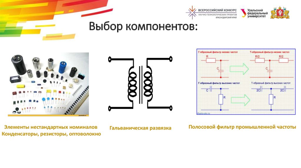 Выберите компоненты