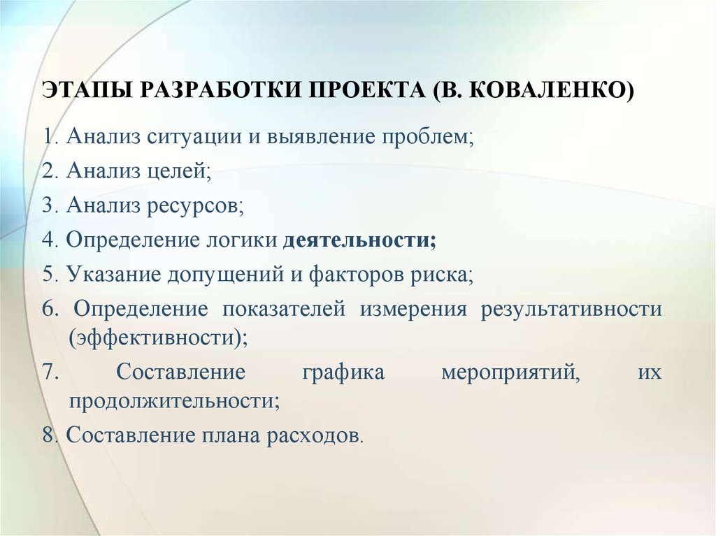 Основы разработки проекта