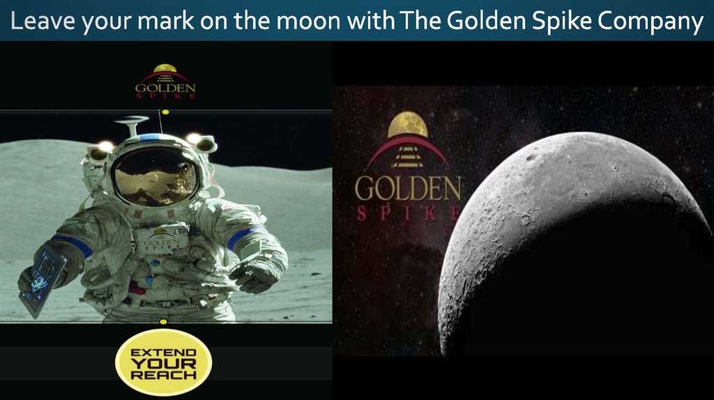 Leave your mark on the moon with The Golden Spike Company