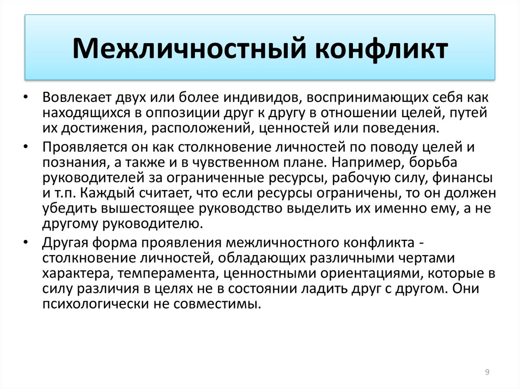 Управление межличностными конфликтами презентация