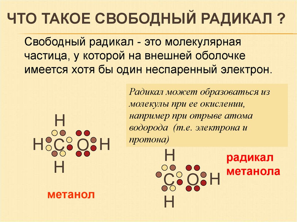 Радикал это в химии. Свободный радикал в химии. Свободные радикалы. Свободные радикалы органическая химия. Свободные радикалы примеры.