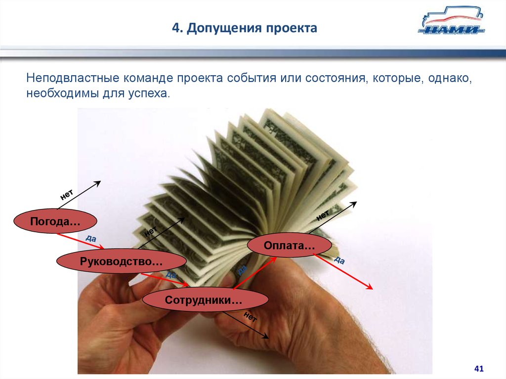 Допущения и ограничения проекта примеры